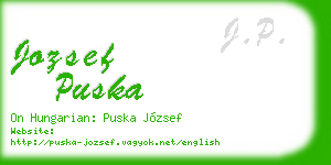 jozsef puska business card