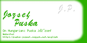 jozsef puska business card